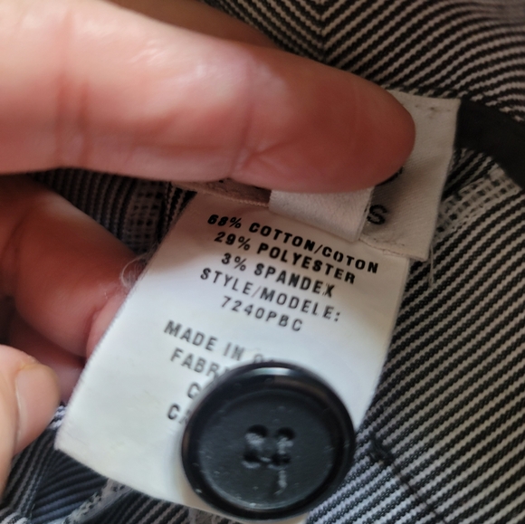 Cleo Petites Wide Leg Stripe Dress Pants Size 8P - Picture 8 of 8